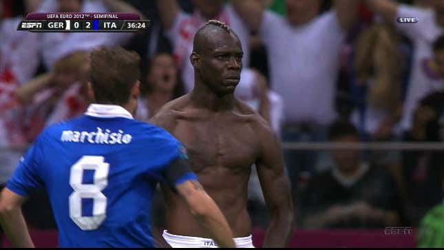 Mario Balotelli Singlehandedly Knocked Germany Out Of Euro 2012