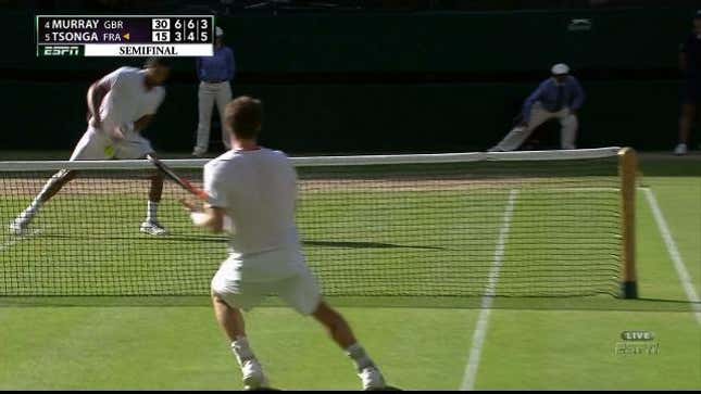 Jo-Wilfried Tsonga Took An Andy Murray Drive Right To The Willy