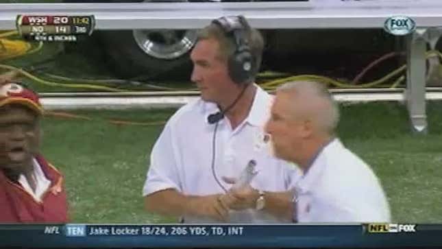 An Assistant Coach Bumped Into Mike Shanahan And He Reacted Like A Cat Being Dropped In A Bathtub