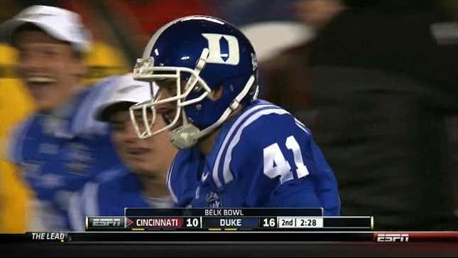 Duke's Punter Kicked A Ball 79 Yards In The Belk Bowl