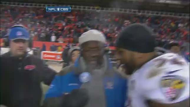 Watch Ray Lewis Yell About Weapons After The Ravens Beat The Broncos