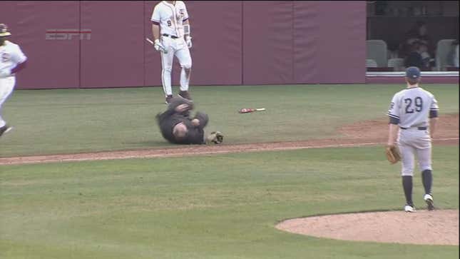 It's College Baseball's Opening Day, And The Umpires Are Already Falling Over Their Own Feet