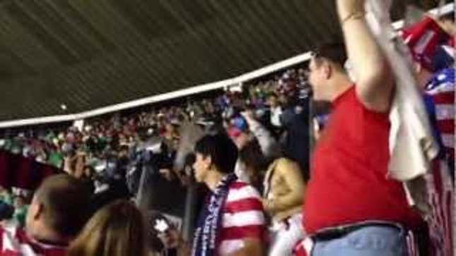 American Soccer Fans Get Pelted By Beers At U.S.A.-Mexico World Cup Qualifier