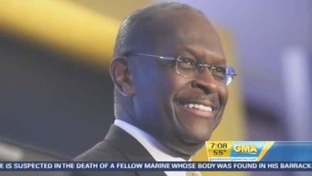 Herman Cain Calls His Accuser A Liar, Laughs Uncomfortably
