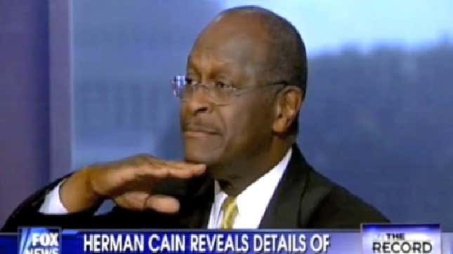 Cain Knows He Didn't Sexual Harass Anyone, Can't Recall Much Else