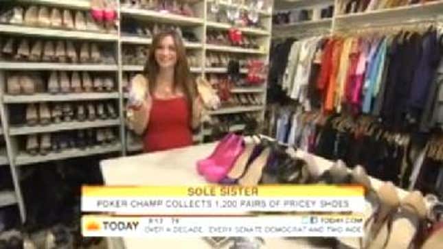 Lady Owns Only 1,200 Pairs Of Shoes