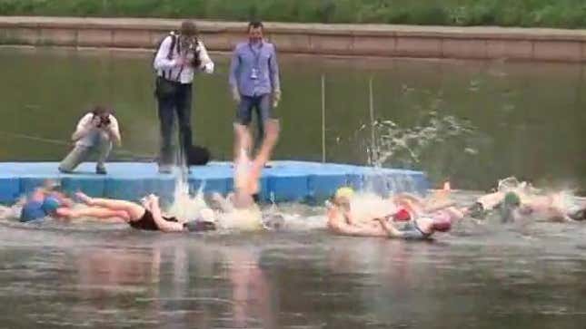 The Blow-Up Sex Doll Swimming Competition