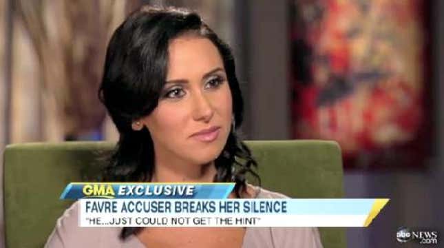 Jenn Sterger Was Not Flattered By Brett Favre's Dick Pics