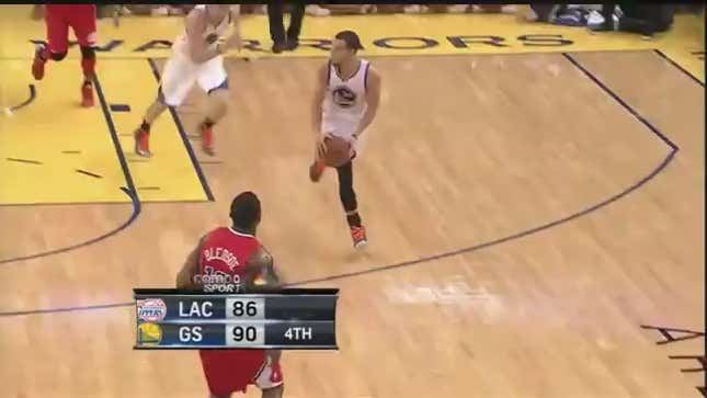 This Stephen Curry Bounce Pass Is Just Vicious