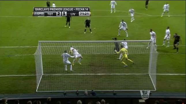 Spurs Suffered An Own Goal When Aaron Lennon Kicked The Ball Off Gareth Bale's Face