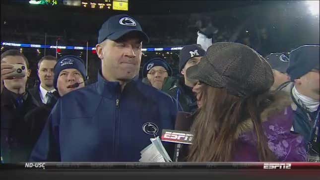 Did Penn State Coach Bill O'Brien Call His Team "A Bunch Of Fuckers" In His Post-Game Interview?
