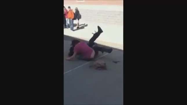 Tuesday Night Fights: Lady Hockey Writer Compares Lady Street Fight To College Hockey Brawl