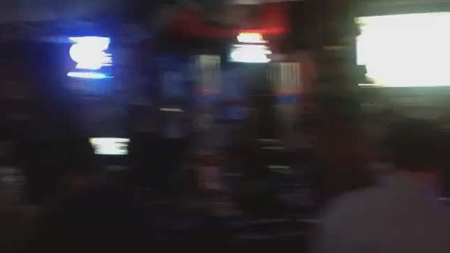 Columbus Blue Jackets Fans Gathered At a Bar For An Xbox Simulation Last Night, And The Blue Jackets' Radio Announcers Showed Up To Call It