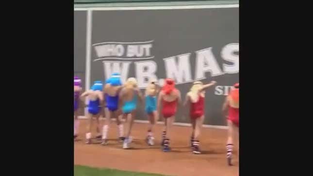 The Time Tampa Bay's Rookies Put On Wigs, Dressed In Bikinis, And Danced In Front Of The Green Monster