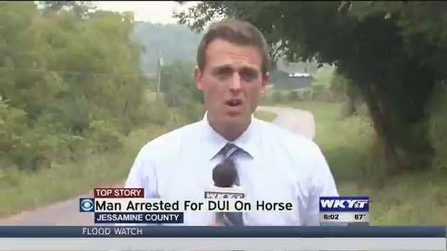 As If Being Arrested For DUI While Riding A Horse Weren't Bad Enough, The Cops Found His Moonshine