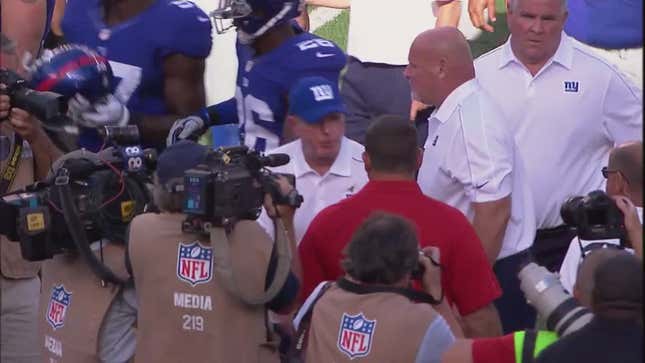 Tom Coughlin Yells At Greg Schiano Because Tom Coughlin Yells At People