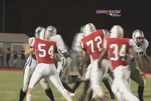 If You're Going To Miss Your Receiver, You Might As Well Drill An Official In The Head