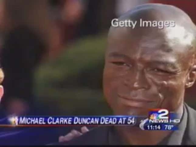 Buffalo NBC Station Uses Photos Of Singer Seal To Report On Actor Michael Clarke Duncan's Death