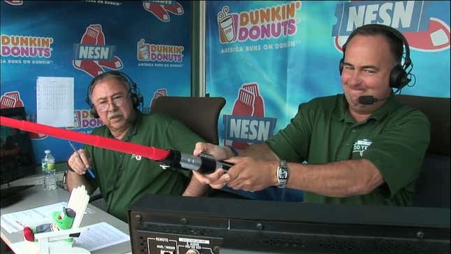 Red Sox Broadcasters Don Orsillo And Jerry Remy Cannot Figure Out How A Lightsaber Works