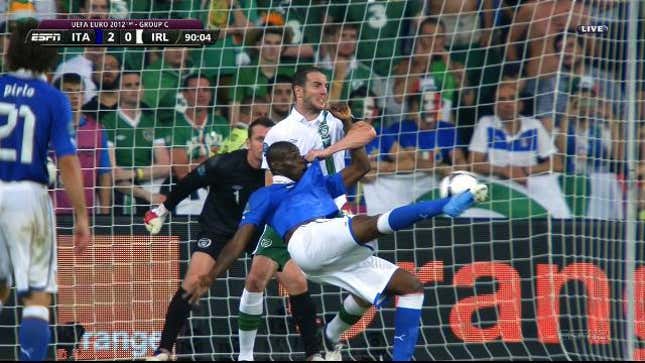 Mario Balotelli Didn't Start Today's Match, Scored A Wondergoal Anyway