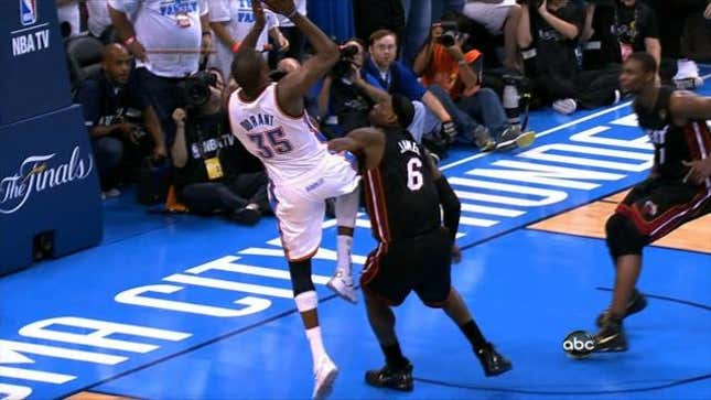 Yes, LeBron James Fouled Kevin Durant