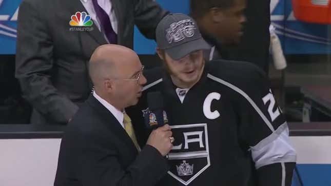 Dustin Brown Sums Up Joy Of Winning Stanley Cup With Big Ol' F-Bomb On Live TV