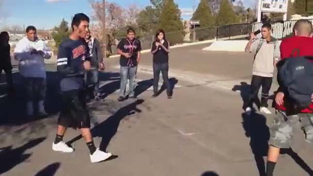 Tuesday Night Fights: In Which A Bieber Wannabe Gets Slapped Around In The Street