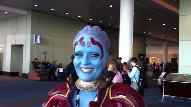 The Official Model for <em>Mass Effect</em>'s Samara, Dressed Up As Samara