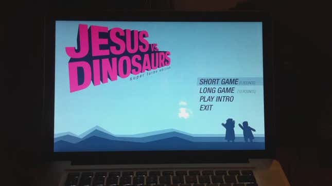 <em>Jesus Vs. Dinosaurs</em> is An Amazing Video Game About Cars (Of Course)