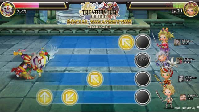 The <em>Final Fantasy</em> Social Game in which You Do NOTHING