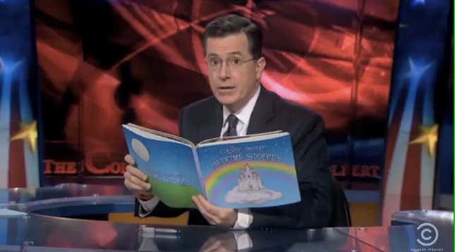Stephen Colbert Tells a Bedtime Story Worthy of <em>Skyrim</em>