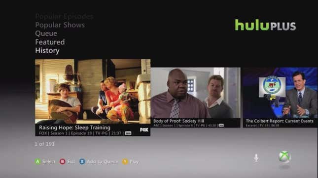 Here's a Sneak-Peek of Hulu Plus on Xbox 360
