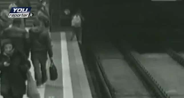Distracted Ten-Year-Old Games Himself Off A Railway Platform