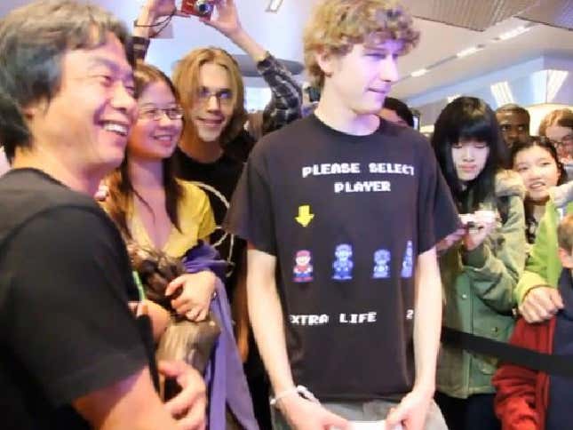 Gamer Fails Super Mario Bros. Speed Run, While Mario Creator Watches