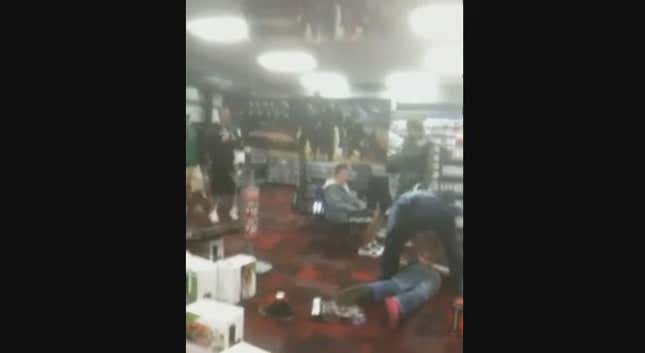 Cop Tosses Tripping Gamer to the Floor, Makes Him All Laggy