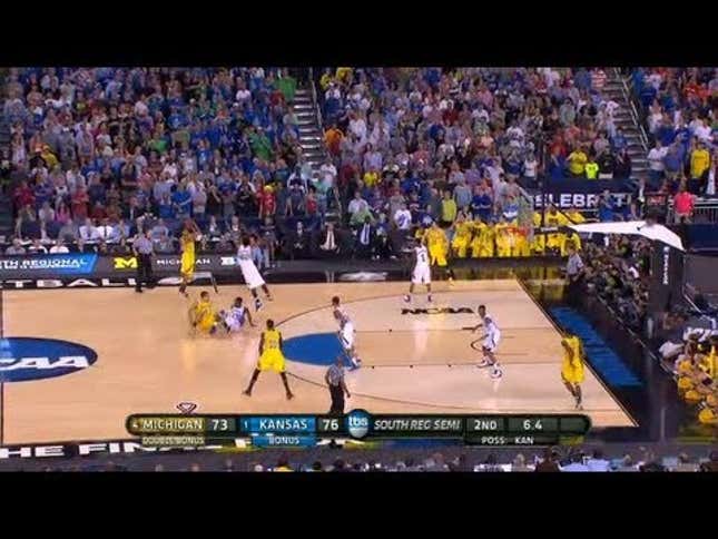 The Wolverines Beat Kansas Despite A Late-Game 99.4 Percent Chance Of Losing