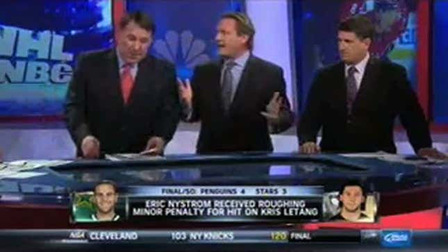 Mike Milbury And Jeremy Roenick Nearly Came To Blows On NBC Sports Tonight