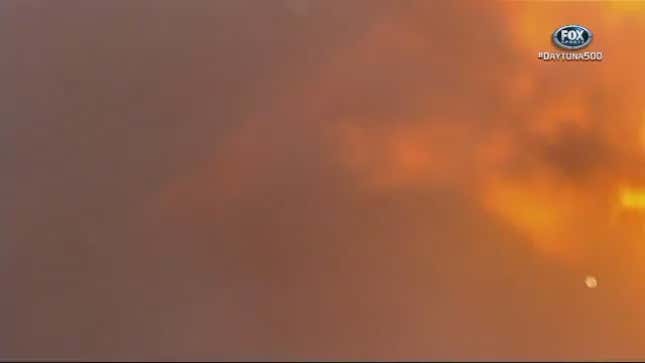 Armageddon At Daytona As Juan Pablo Montoya Hits Jet Engine-Powered Track Dryer And Boom, Explosion