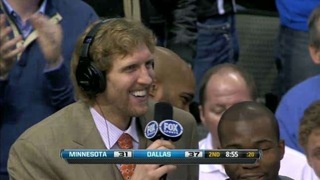Somebody Let Dirk Nowitzki Have The Microphone Again, And The Results Were <em>Äußerst Komisch</em>