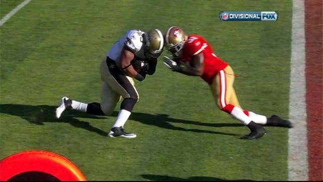 Donte Whitner Knocked Pierre Thomas Out Cold With This Helmet-To-Helmet Hit