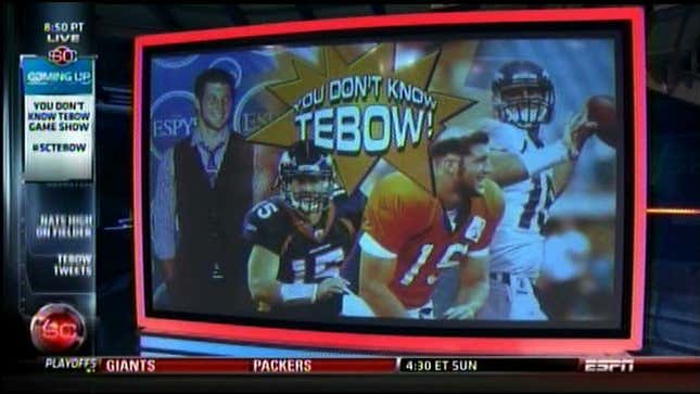 ESPN Broke Its Own Record By Making 160 Tim Tebow References In One Hour Of <em>SportsCenter</em>. Here Are All Of Them.