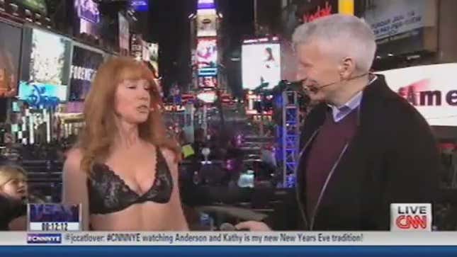 No, Kathy Griffin, Your Attempts To Seduce Anderson Cooper Will Not Be Enhanced By Getting Naked