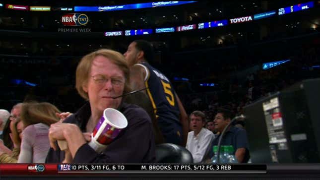 Devin Harris Left A Footprint On Some Lady's Face