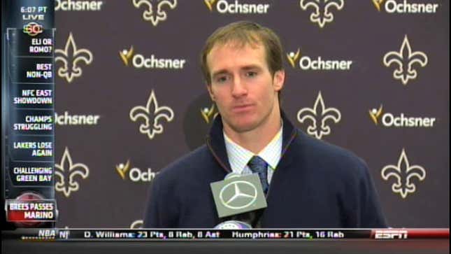 ShortCenter: Drew Brees's Record Inspires A Lot Of Man Love