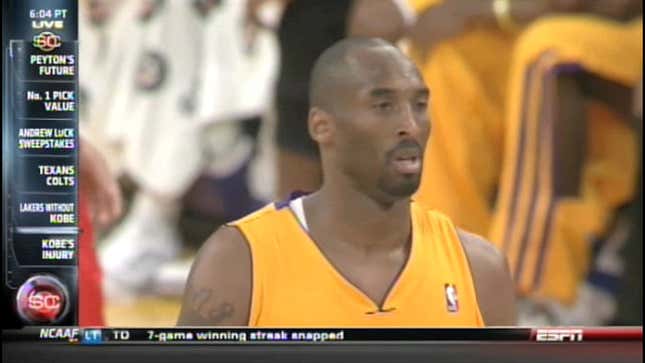 ShortCenter: Kobe Bryant Hurts His Wrist, And ESPN Needs Two Doctors For One Diagnosis