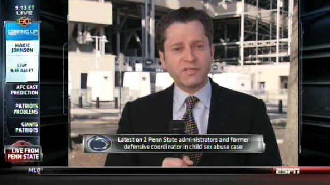 ShortCenter: Hannah Storm And Jeremy Schaap Use Their Serious Voices To Talk About Jerry Sandusky