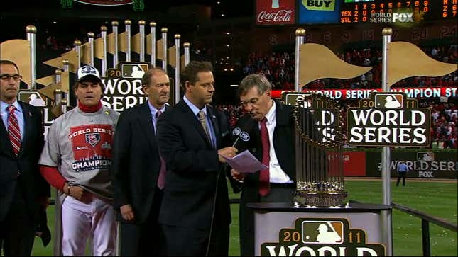 Bud Selig Congratulated The St. Louis Cardinals In The Middle Of A Seventh Grade Oral Report