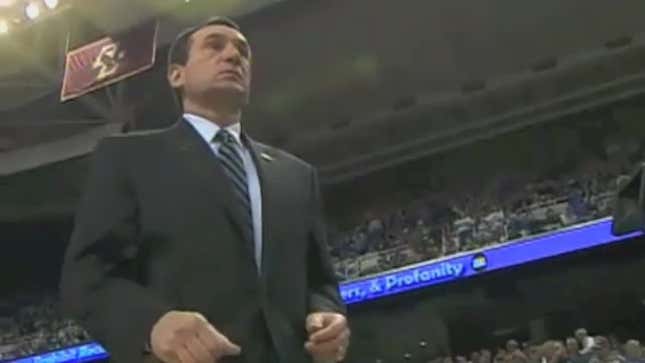"I'm About Winning": Coach K Wasn't Included In Duke's Auto-Tune Song, So We Made One For Him