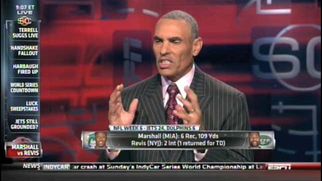SprtsCntr: Herm Edwards Can't Stop Talking About Darrelle Revis's Hands