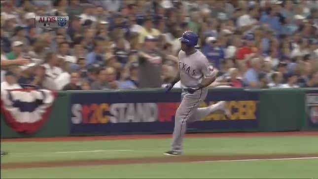 A Cameraman Wiped Out During Today's Rangers-Rays Game (Updated With Video)